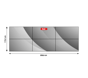3x2 Videowall