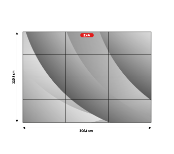 3x4 Videowall