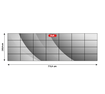 7x4 Videowall